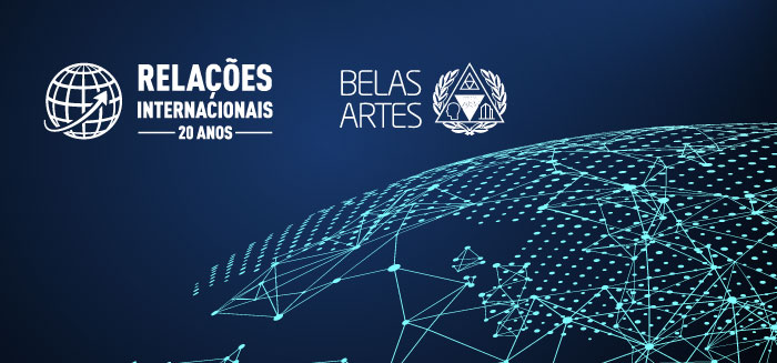 Cabeçalho da notícia: O Curso de Relações Internacionais do Centro Universitário Belas Artes celebra seus 20 anos com grandes conquistas e desafios